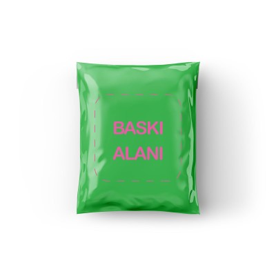 100 Adet Baskılı Yeşil Kargo Poşeti