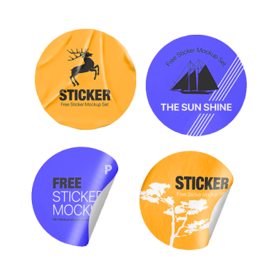 100 Adet Kuşe Sticker Etiket Çıkartma