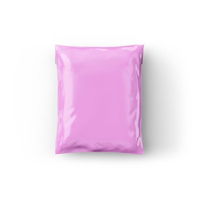 100 Adet Pembe Baskısız Kargo Poşeti