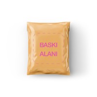100 Adet  Baskılı Turuncu Kargo Poşeti