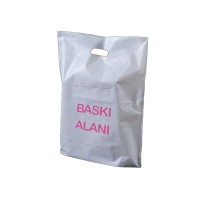 Ekonomik 100 KG Baskılı Mağaza Poşeti -Tek Renk Baskılı
