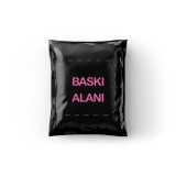 100 Adet Baskılı Siyah Kargo Poşeti